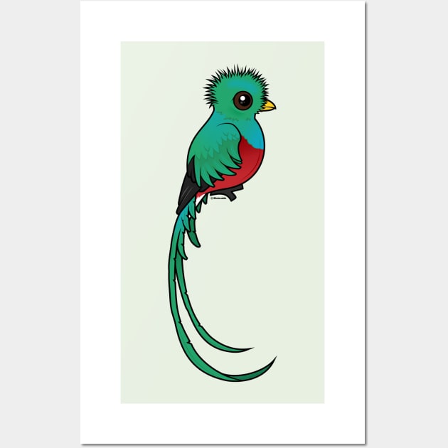 Birdorable Resplendent Quetzal Wall Art by birdorable